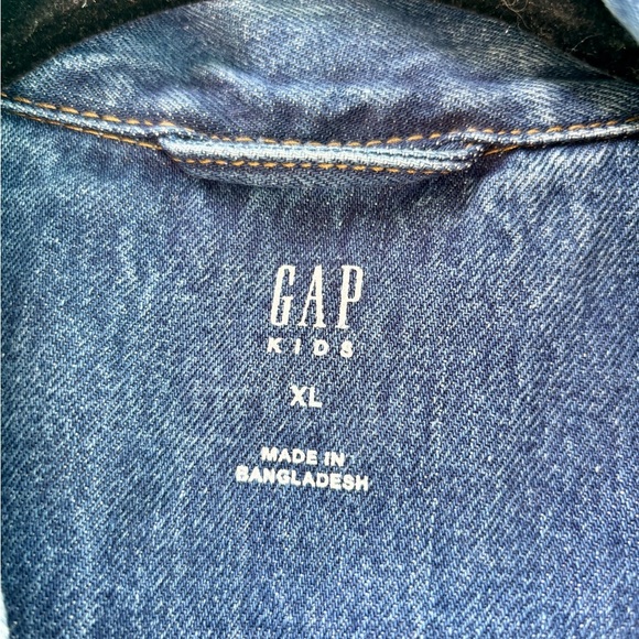 Gap Kids Organic Cotton Icon Denim Jacket Size XL - Picture 5 of 7